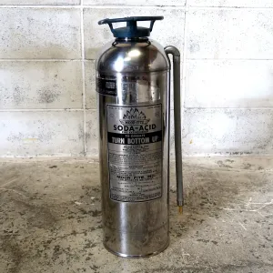 ビンテージ 消火器 クロムメッキ
