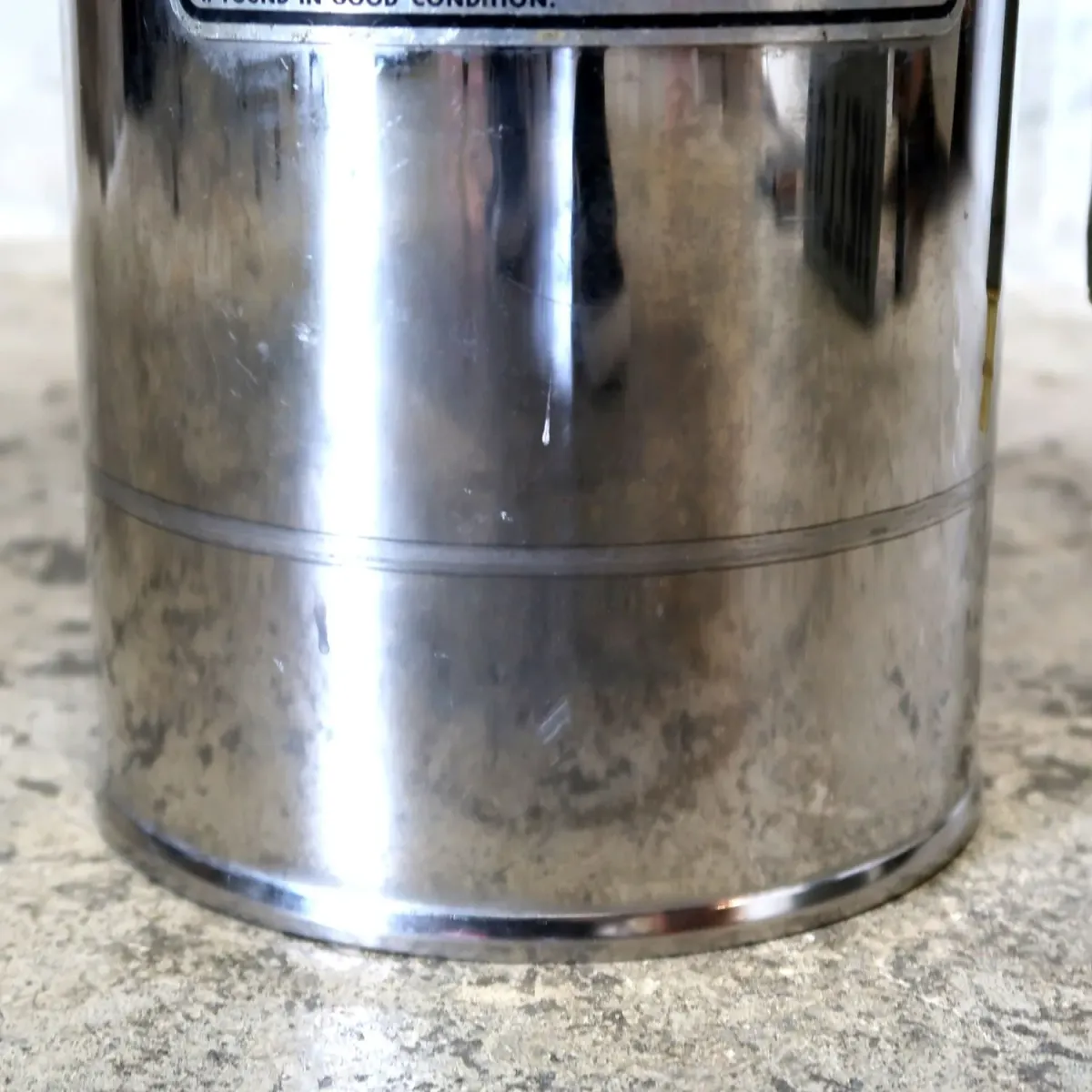 ビンテージ 消火器 クロムメッキ