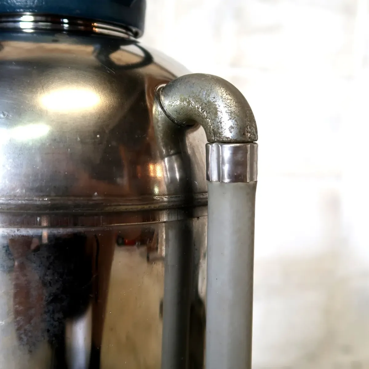 ビンテージ 消火器 クロムメッキ