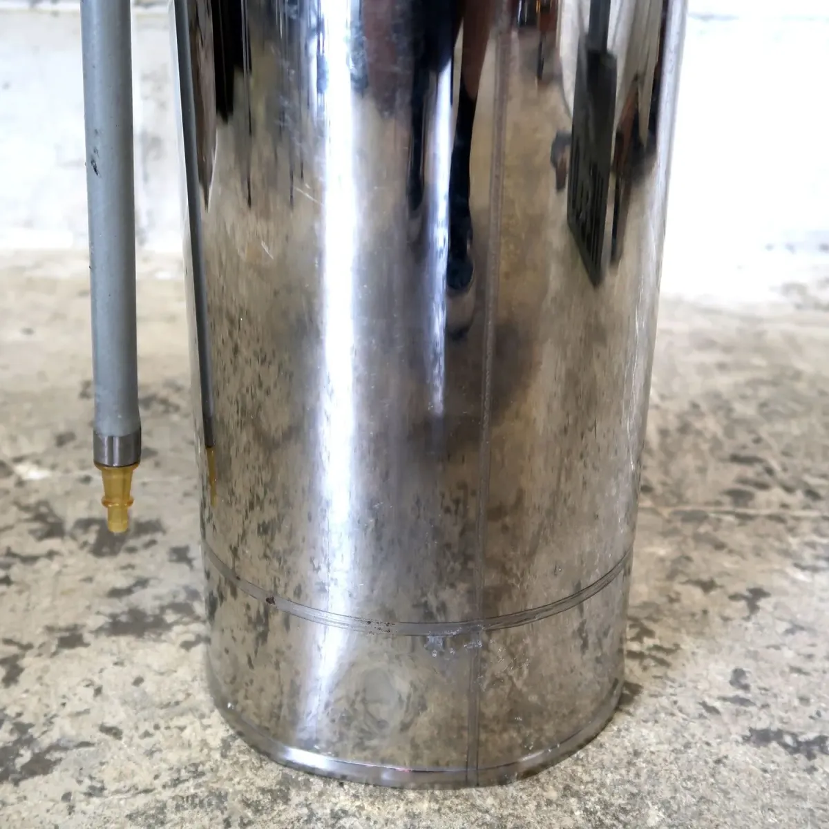 ビンテージ 消火器 クロムメッキ
