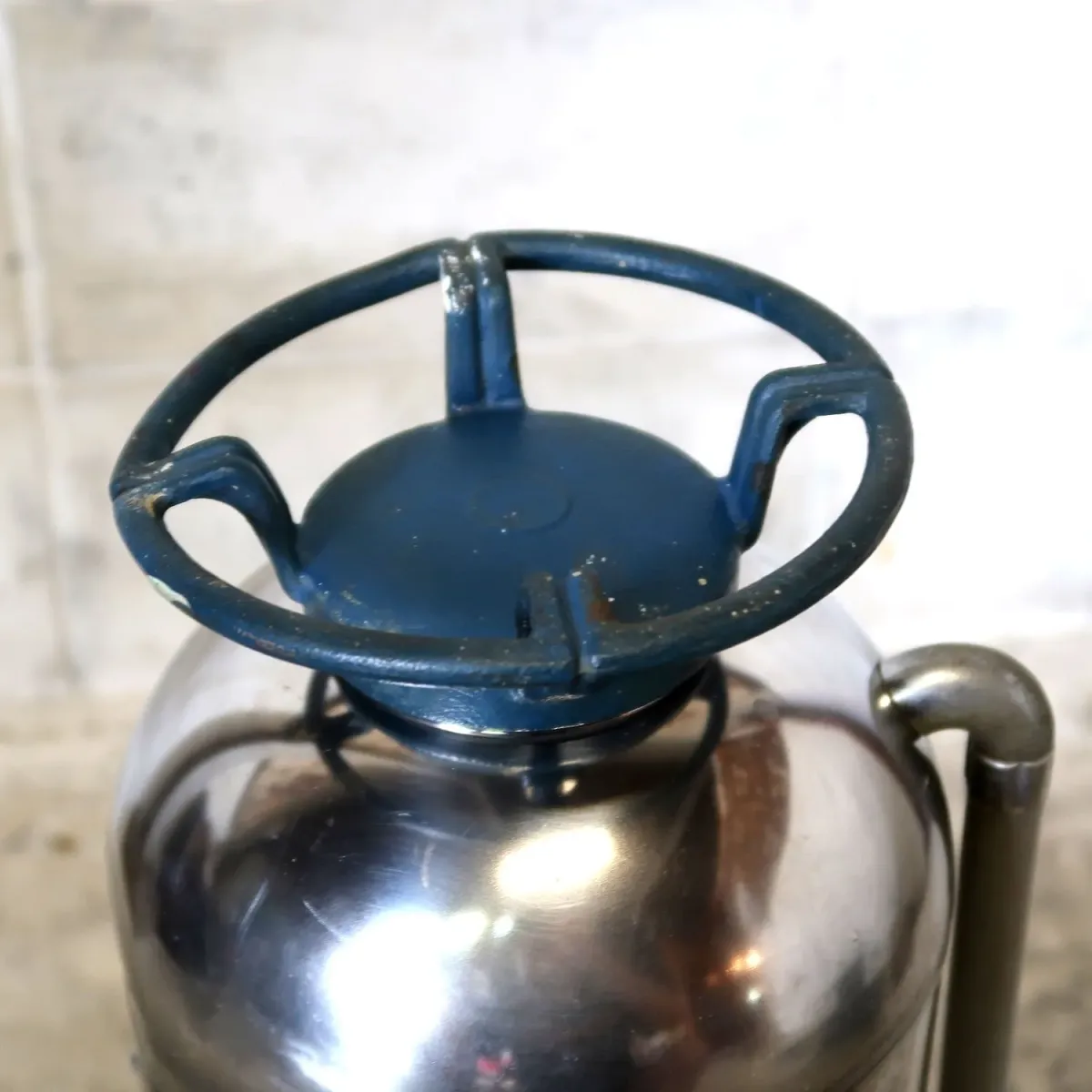 ビンテージ 消火器 クロムメッキ