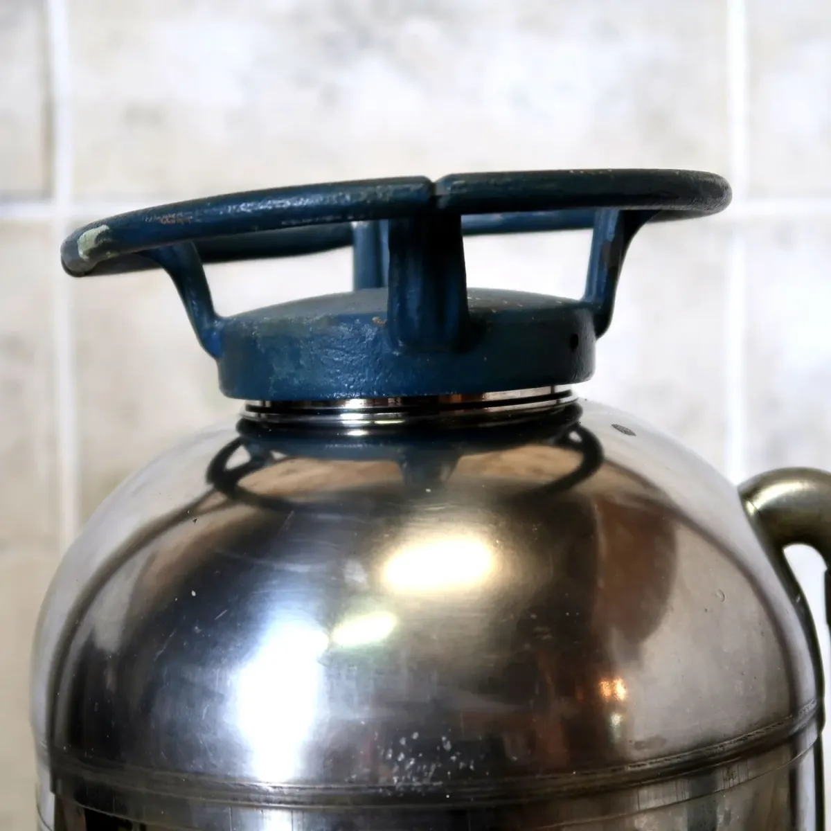 ビンテージ 消火器 クロムメッキ