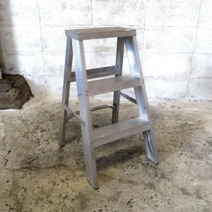 ビンテージ アルミステップラダー