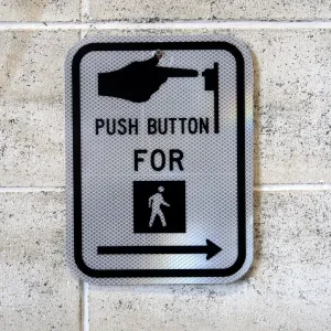 PUSH BUTTON ロードサイン