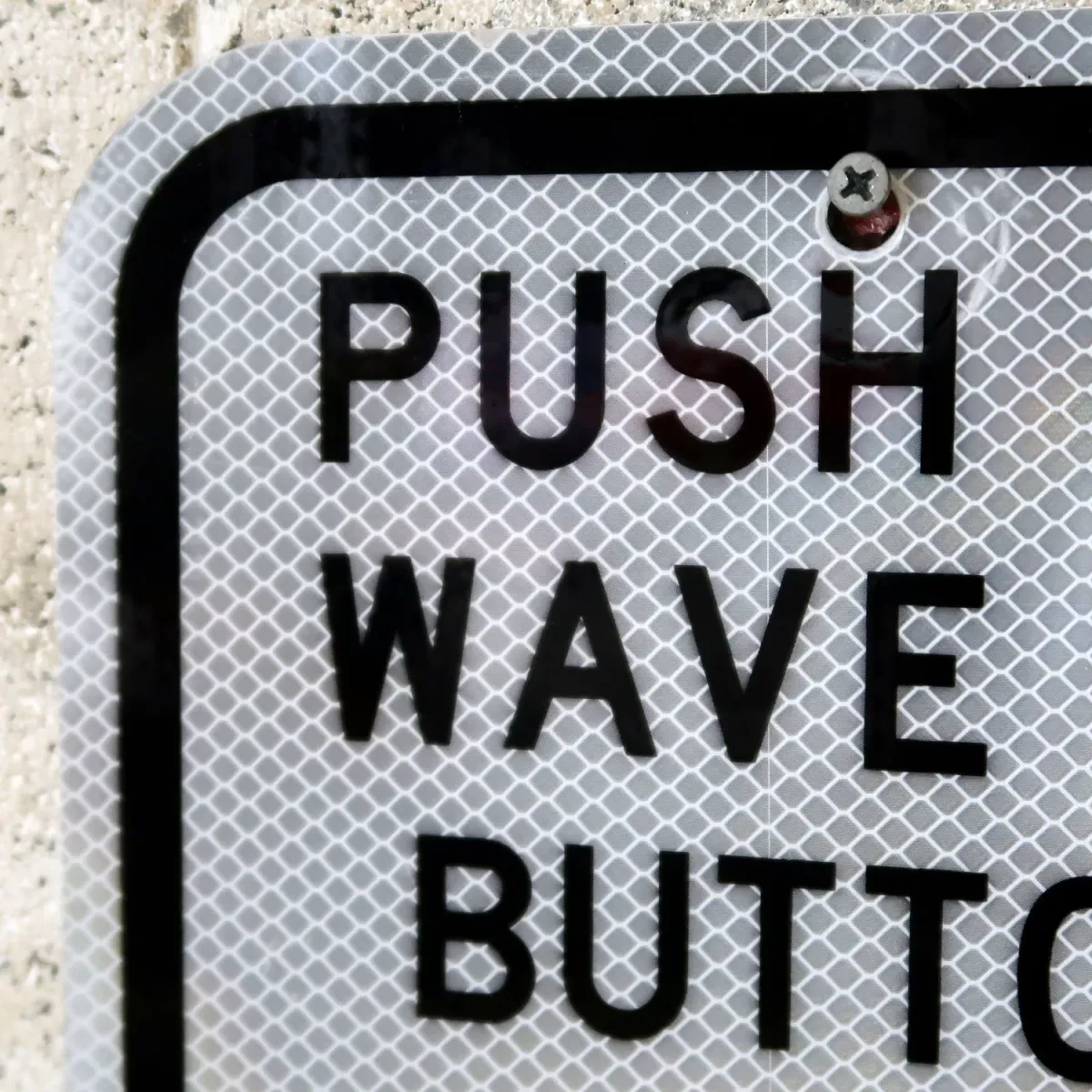 PUSH BUTTON ロードサイン