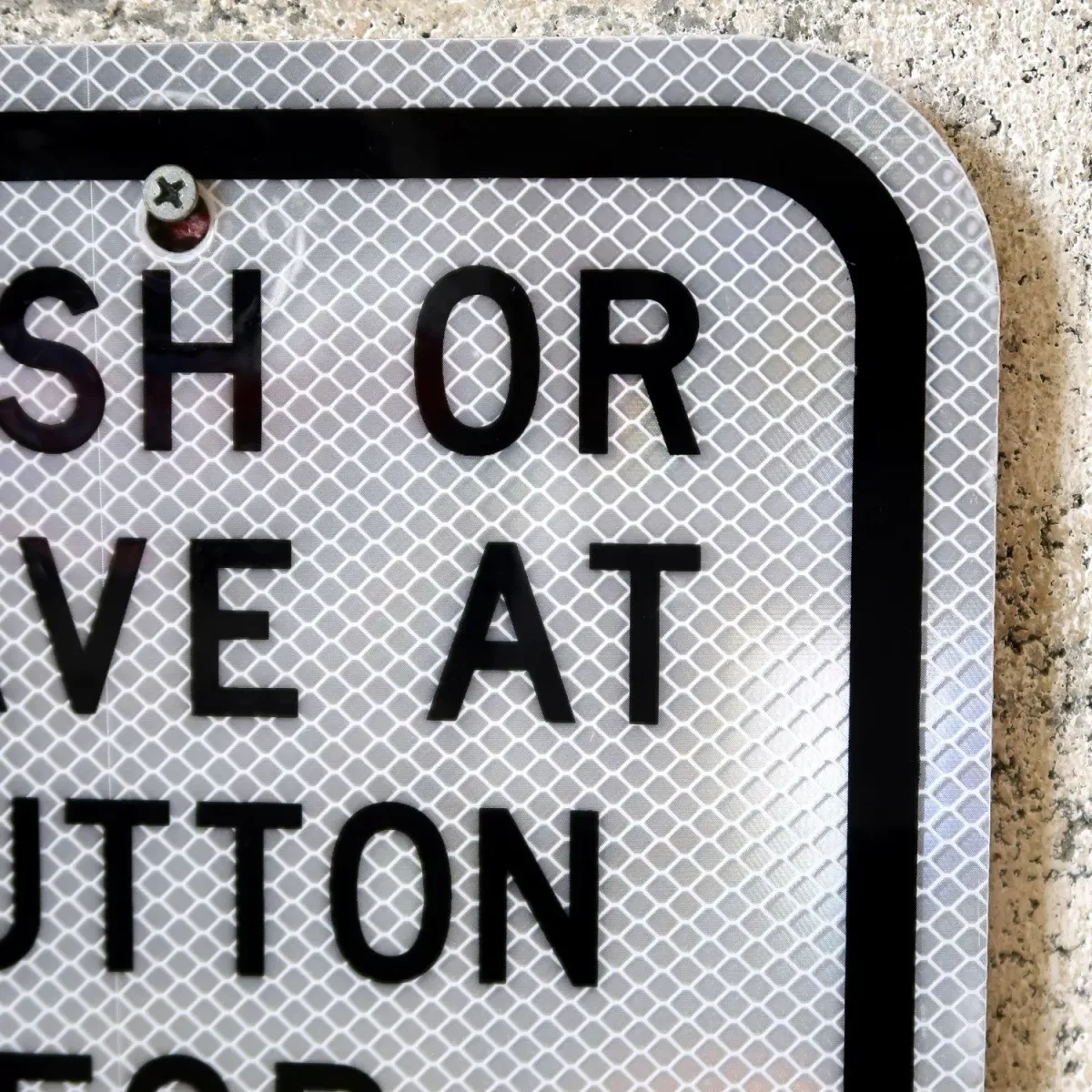 PUSH BUTTON ロードサイン