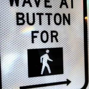 PUSH BUTTON ロードサイン
