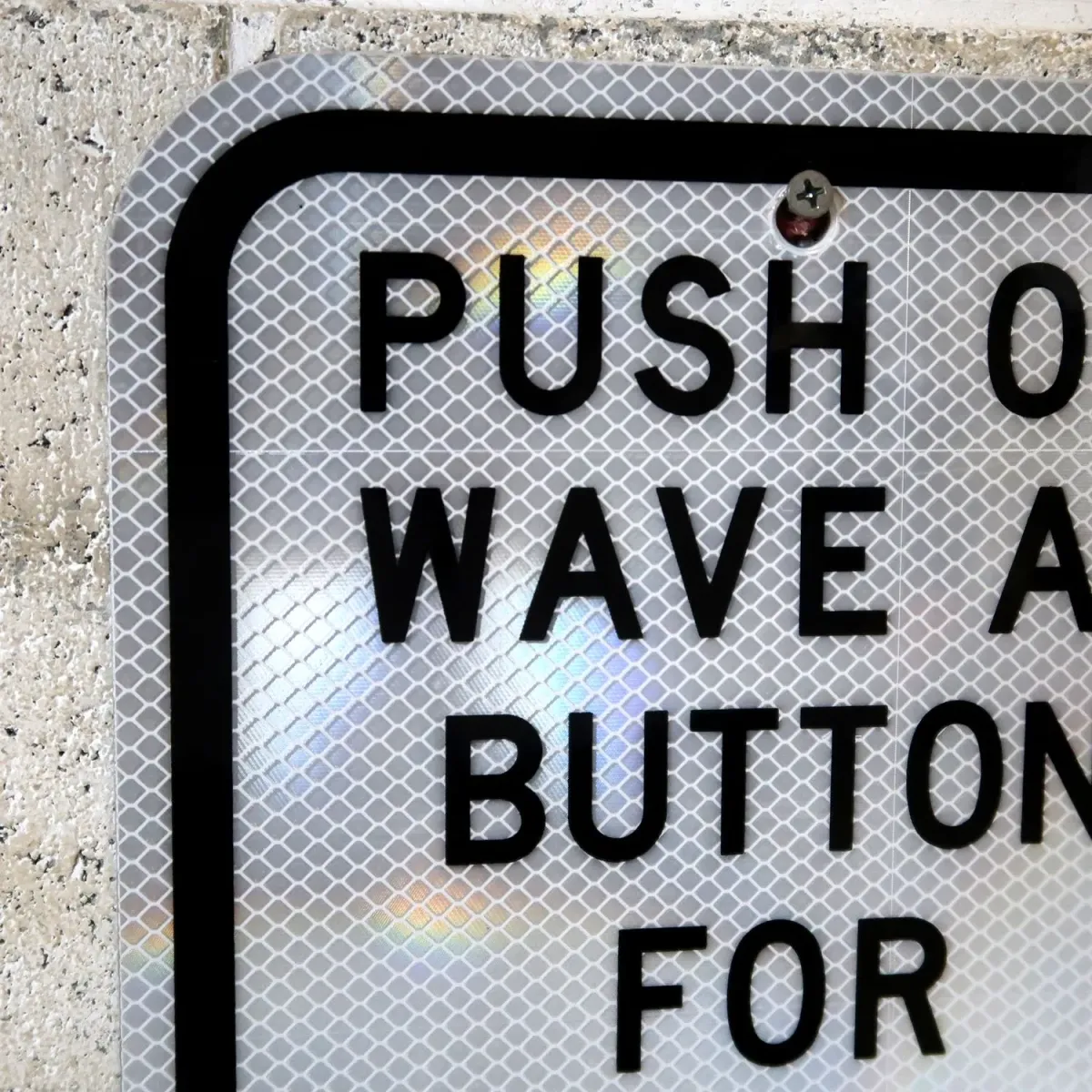 PUSH BUTTON ロードサイン