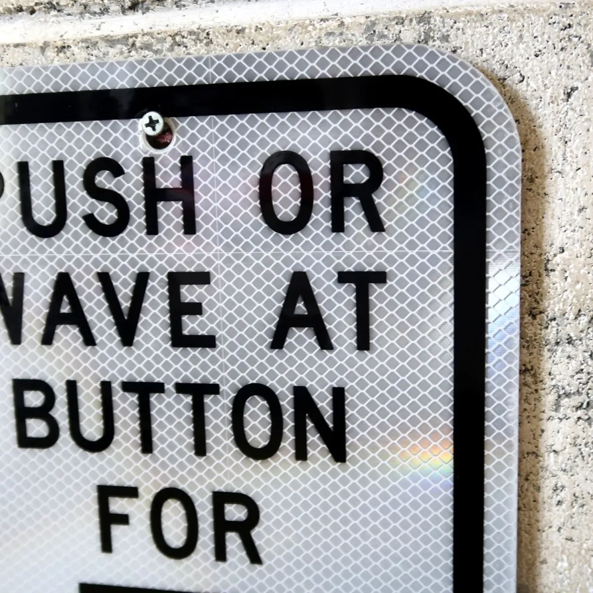 PUSH BUTTON ロードサイン