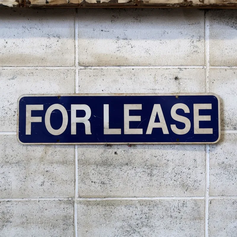FOR LEASE メタルサイン