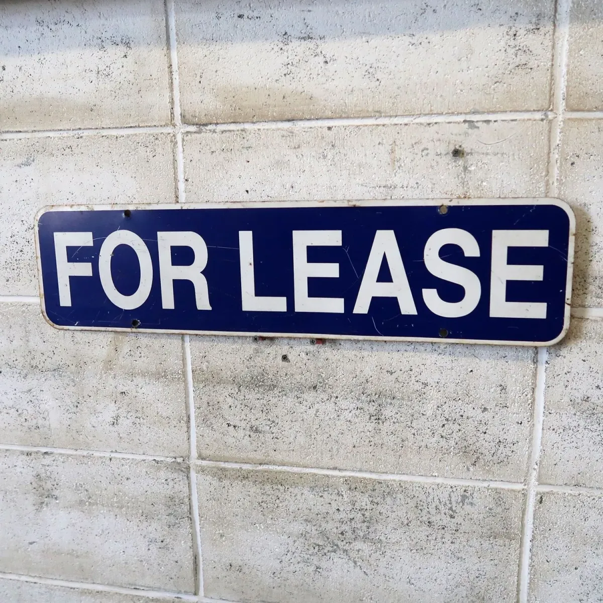 FOR LEASE メタルサイン