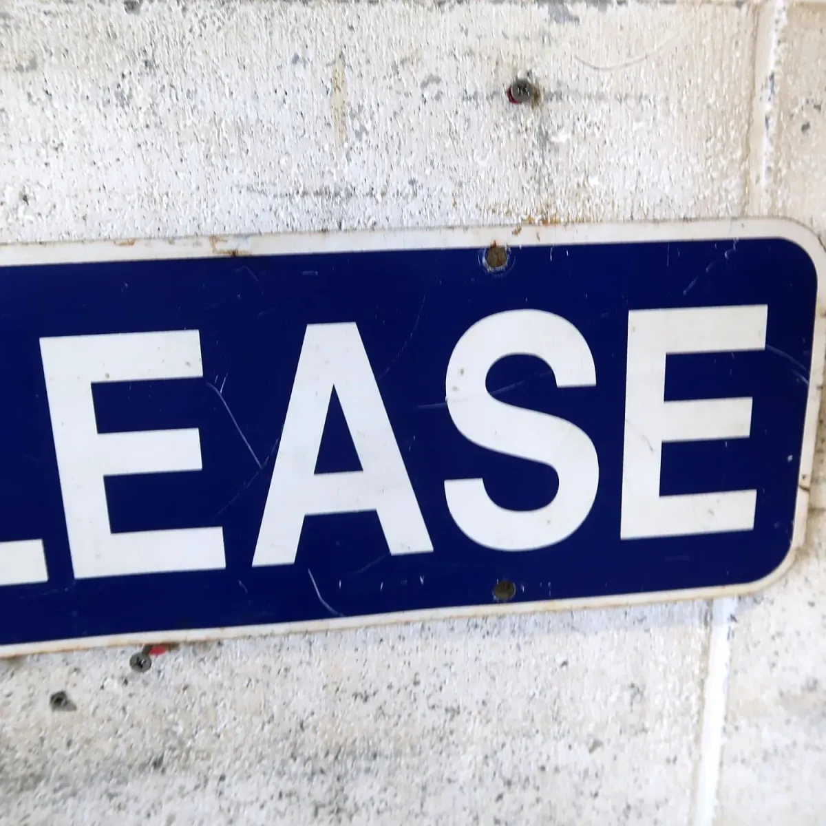 FOR LEASE メタルサイン
