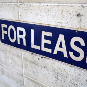 FOR LEASE メタルサイン