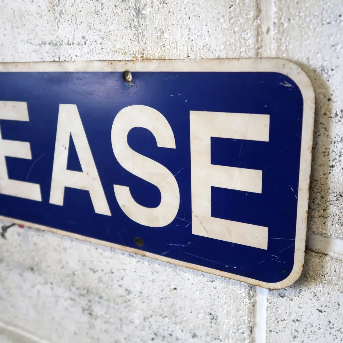 FOR LEASE メタルサイン