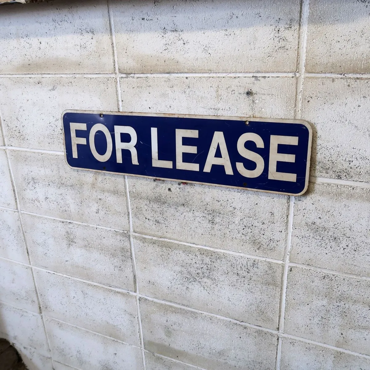 FOR LEASE メタルサイン