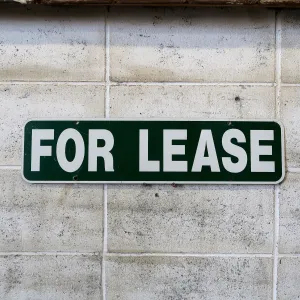 FOR LEASE メタルサイン
