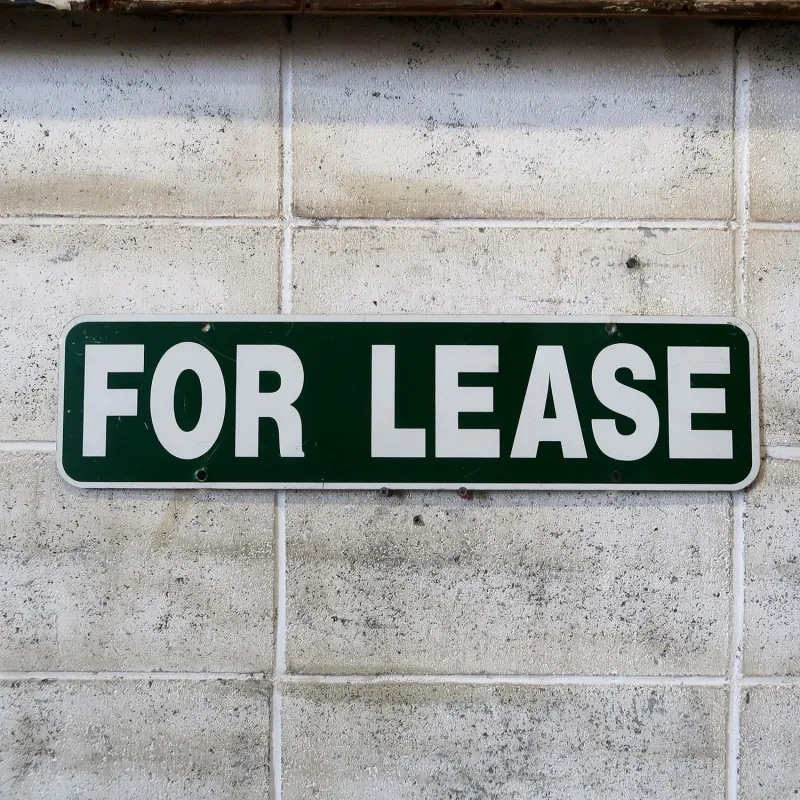 FOR LEASE メタルサイン