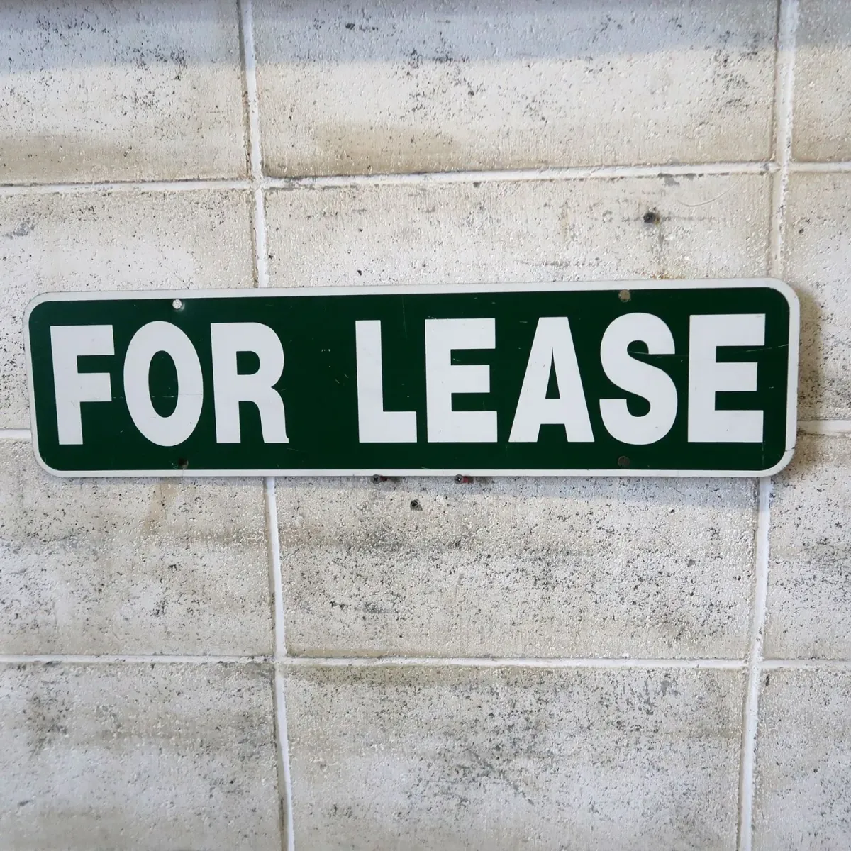 FOR LEASE メタルサイン