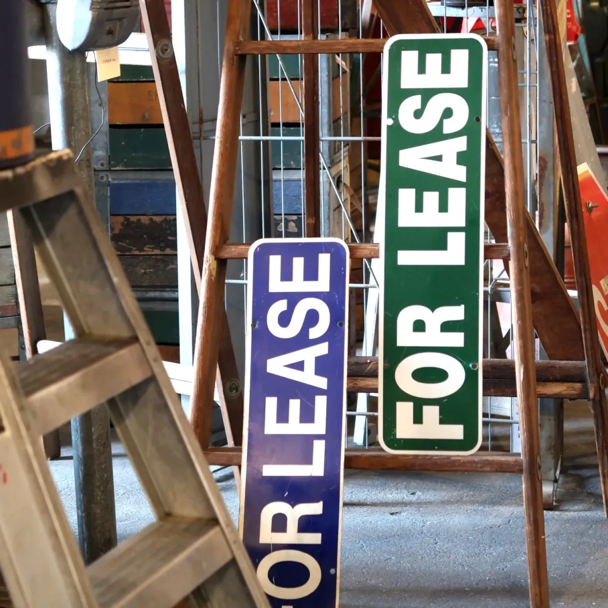 FOR LEASE メタルサイン