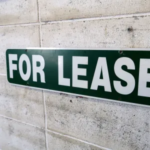 FOR LEASE メタルサイン