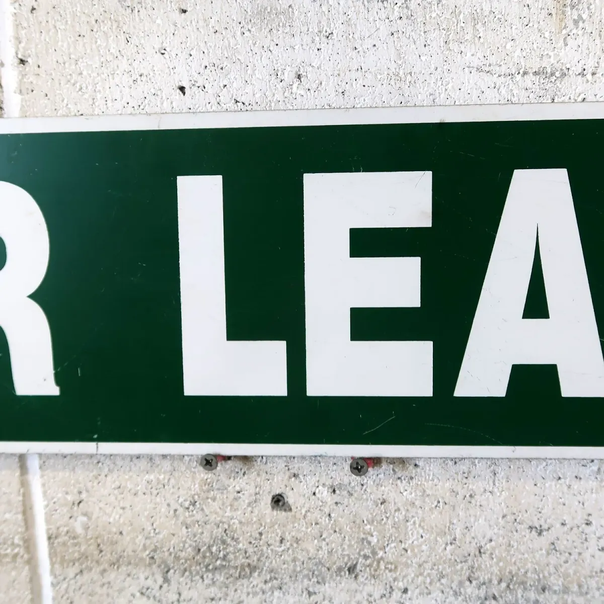 FOR LEASE メタルサイン