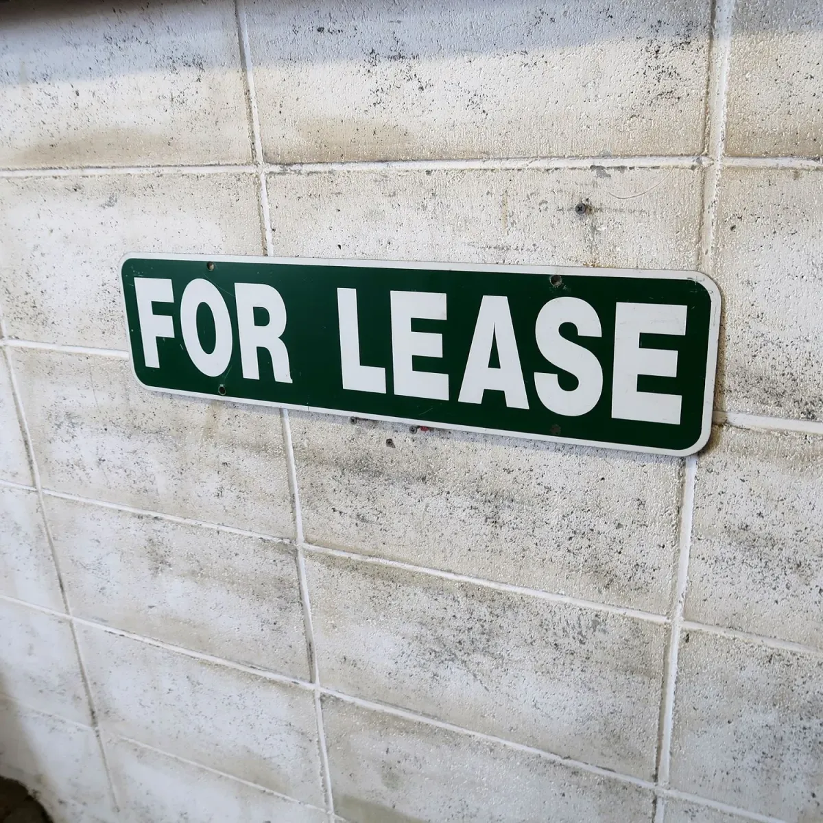 FOR LEASE メタルサイン