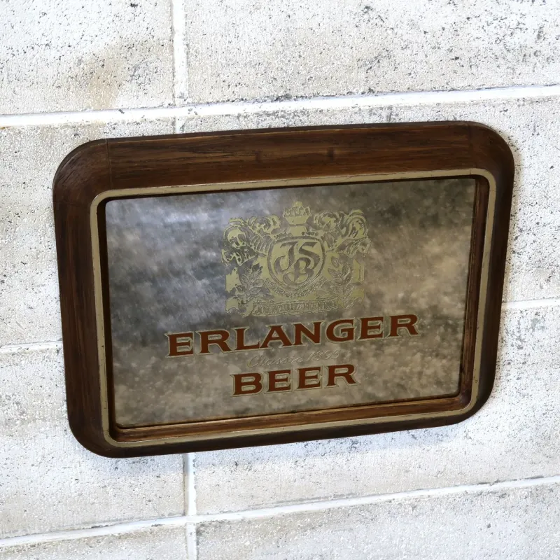 ERLANGER BEER ビンテージ パブミラー
