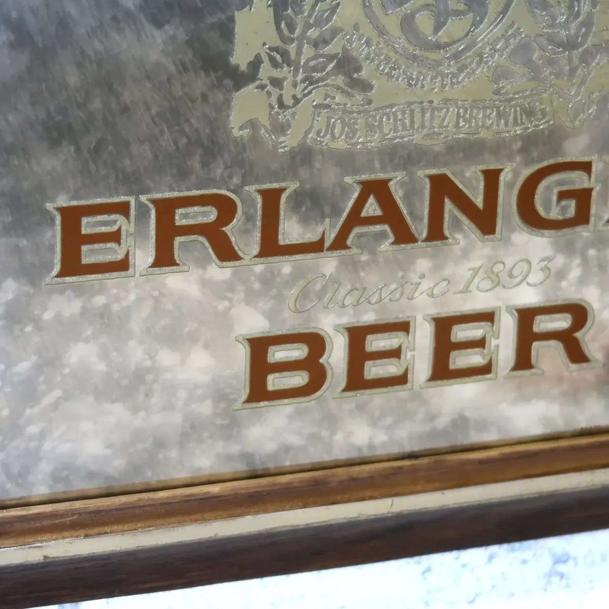 ERLANGER BEER ビンテージ パブミラー