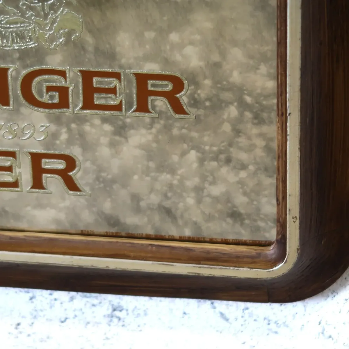 ERLANGER BEER ビンテージ パブミラー
