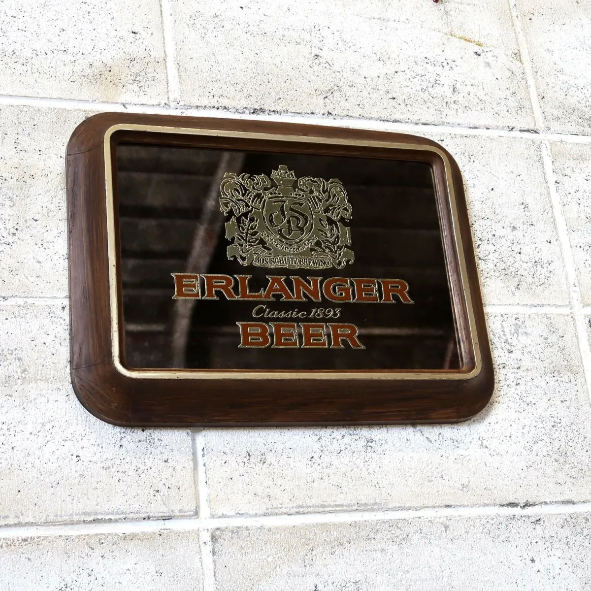 ERLANGER BEER ビンテージ パブミラー
