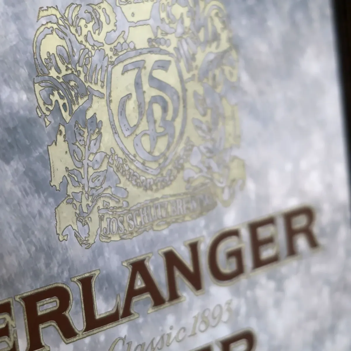 ERLANGER BEER ビンテージ パブミラー