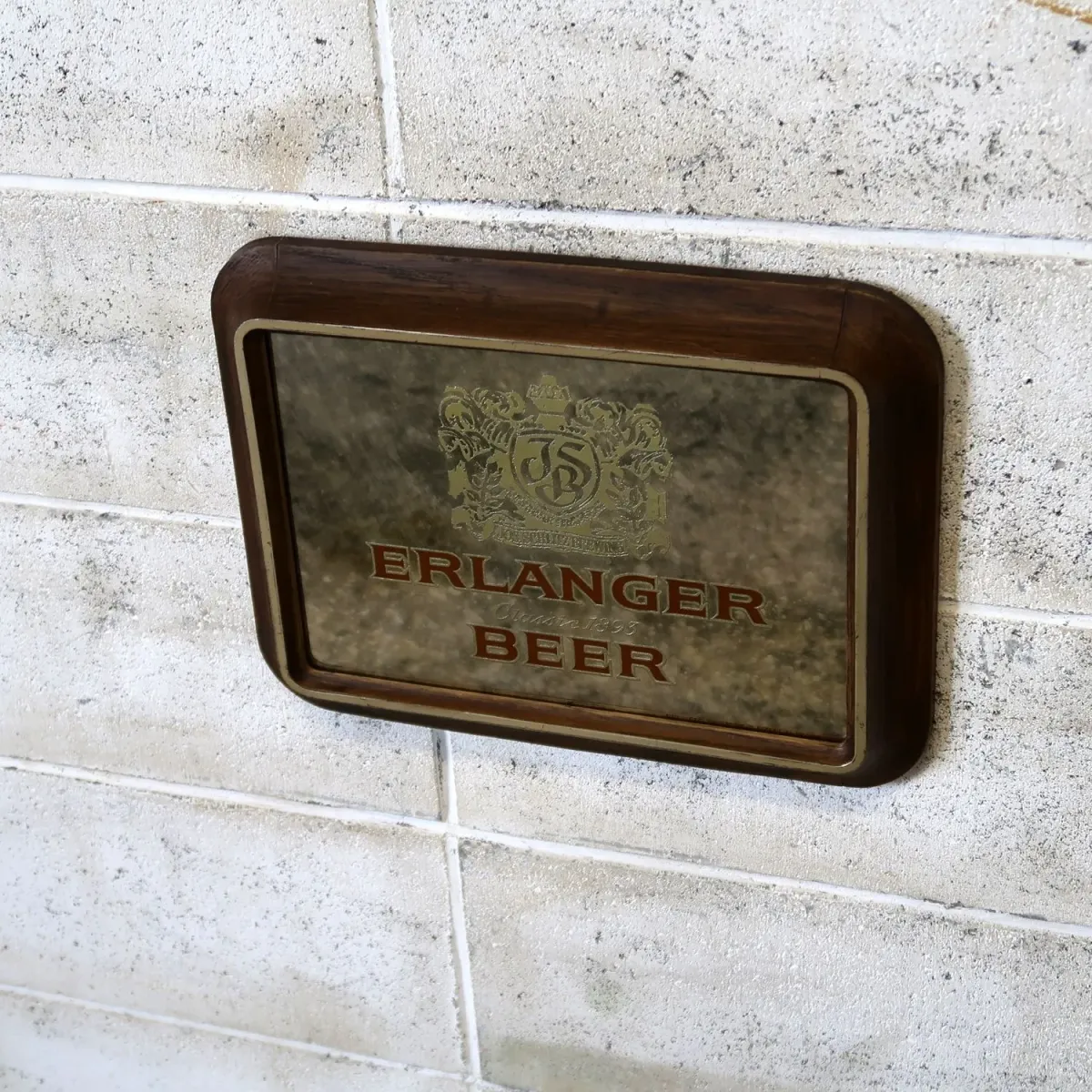 ERLANGER BEER ビンテージ パブミラー