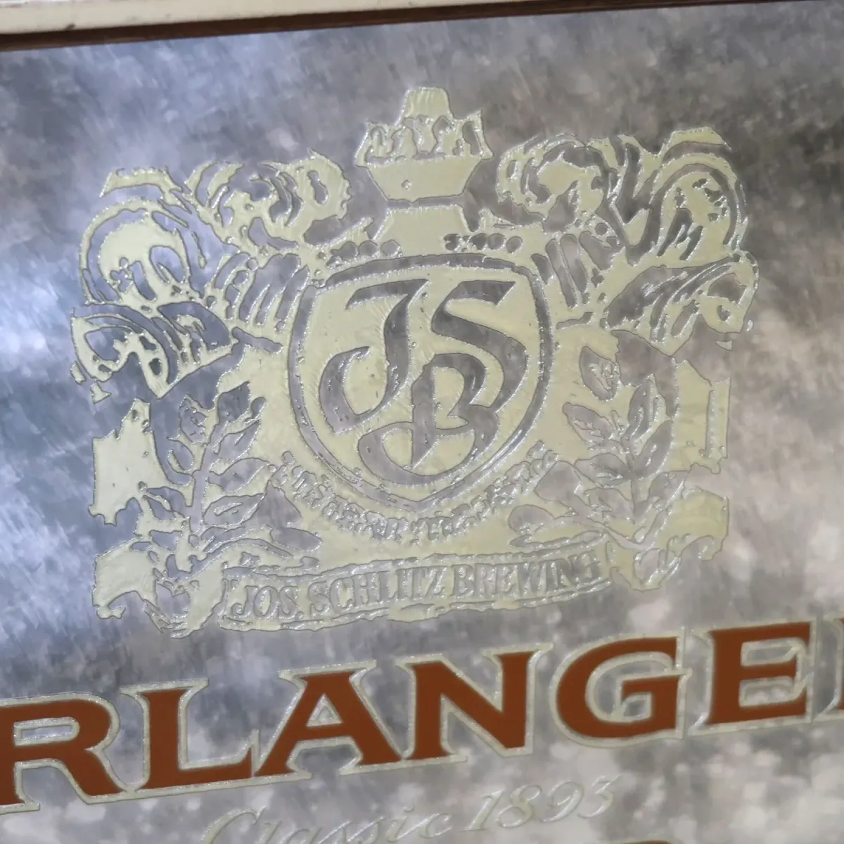 ERLANGER BEER ビンテージ パブミラー