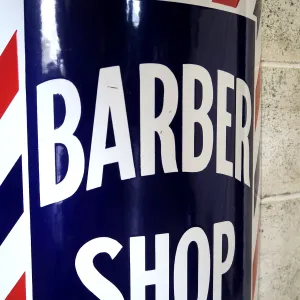 BARBER アンティーク ホーロー看板