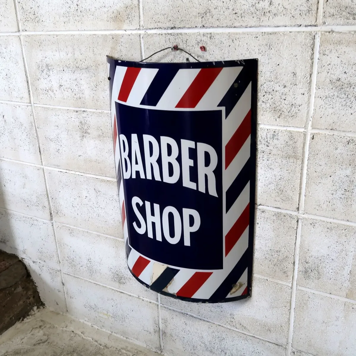 BARBER アンティーク ホーロー看板