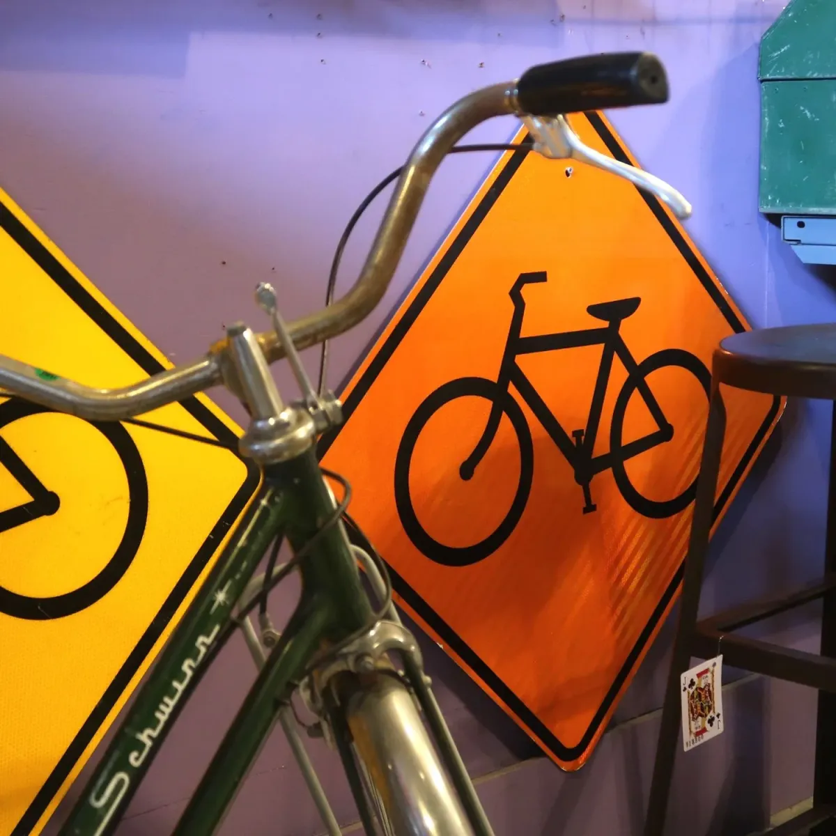 BIKE LANE ビンテージ ロードサイン