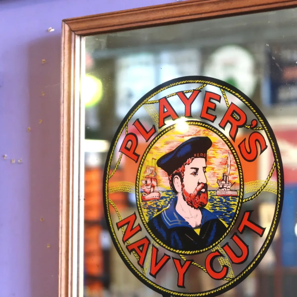 PLAYER'S NAVY CUT ビンテージ パブミラー