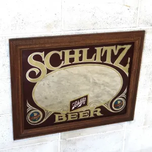Schlitz ビンテージ パブミラー