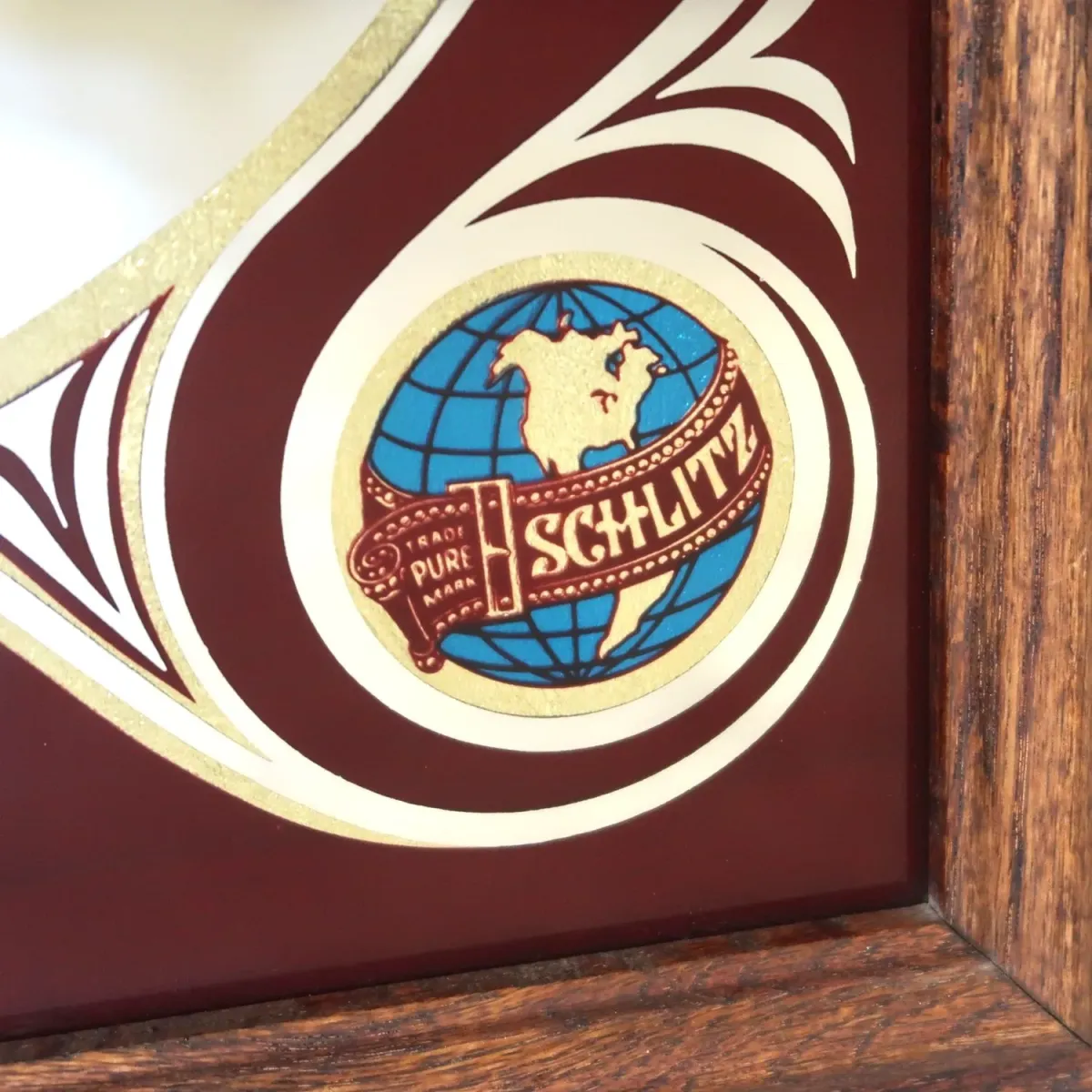 Schlitz ビンテージ パブミラー