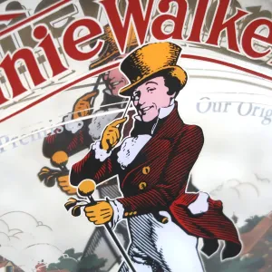 Johnnie Walker Red ビンテージ パブミラー