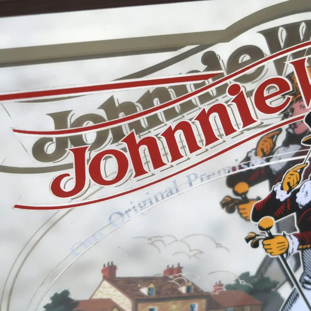 Johnnie Walker Red ビンテージ パブミラー