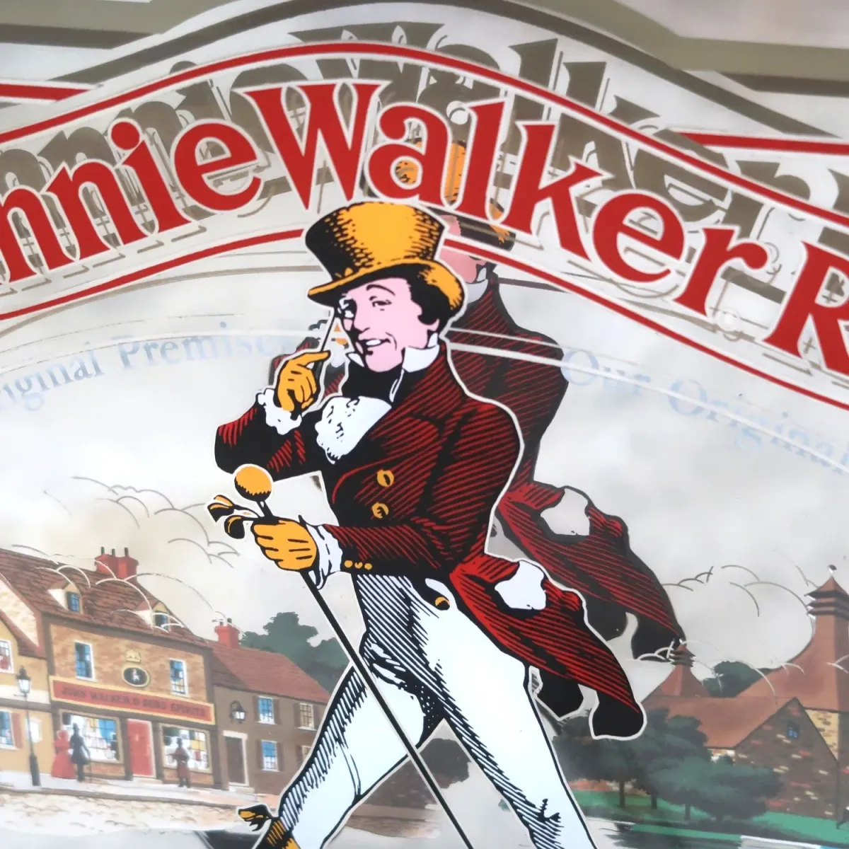Johnnie Walker Red ビンテージ パブミラー