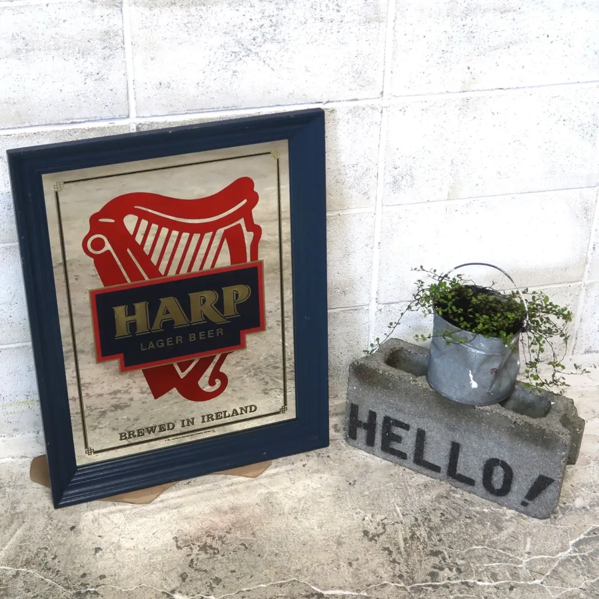 HARP LAGER BEER ビンテージ パブミラー