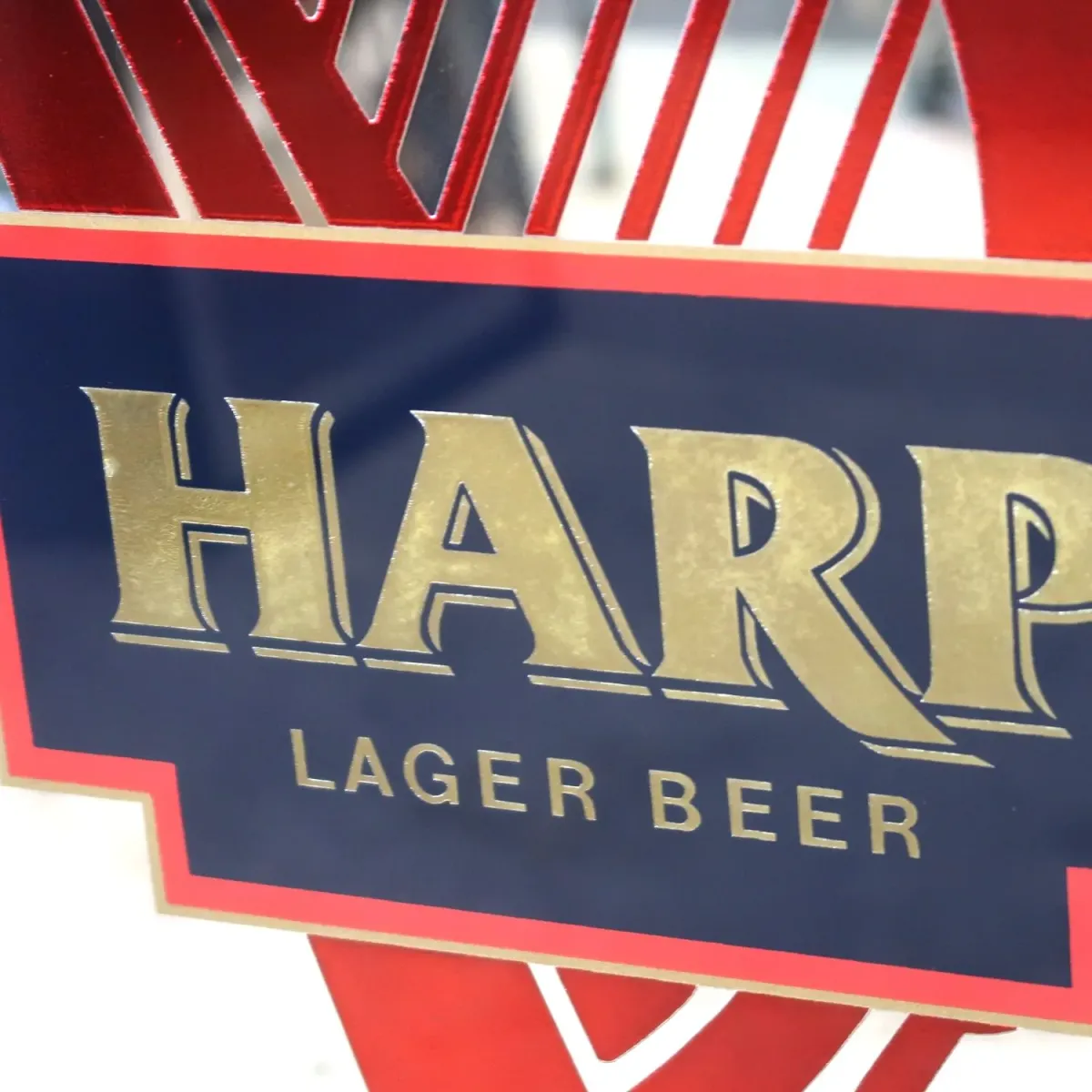 HARP LAGER BEER ビンテージ パブミラー