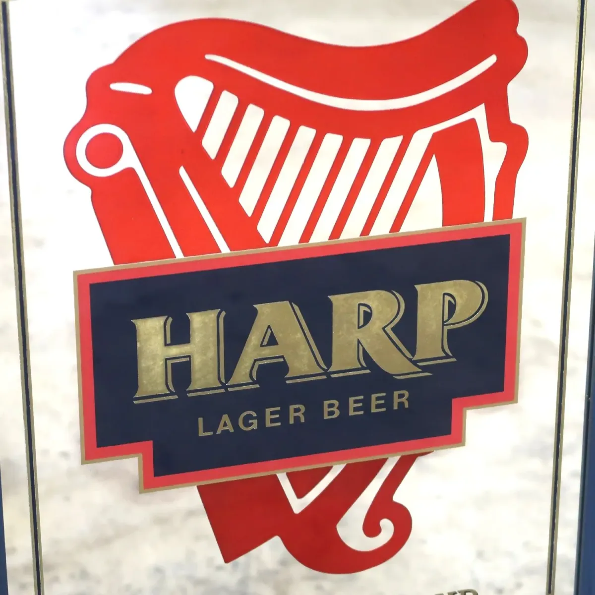 HARP LAGER BEER ビンテージ パブミラー