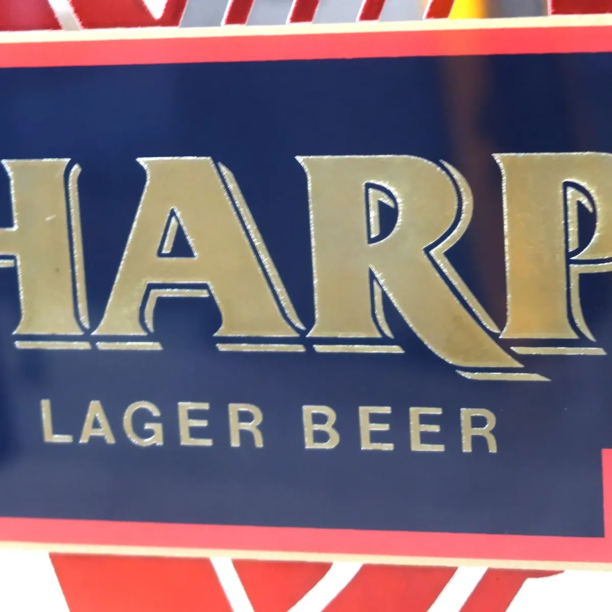 HARP LAGER BEER ビンテージ パブミラー