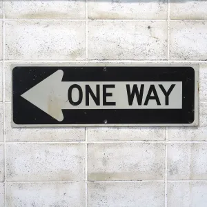 ONE WAY ロードサイン
