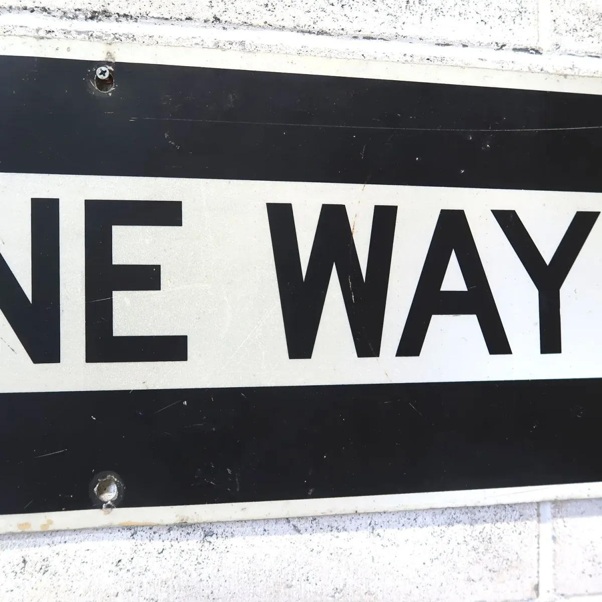 ONE WAY ロードサイン