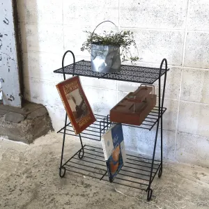 50‘s ビンテージ ワイヤーメタル レコードラック