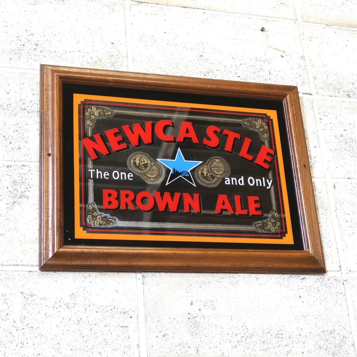 NEWCASTLE ビンテージ パブミラー